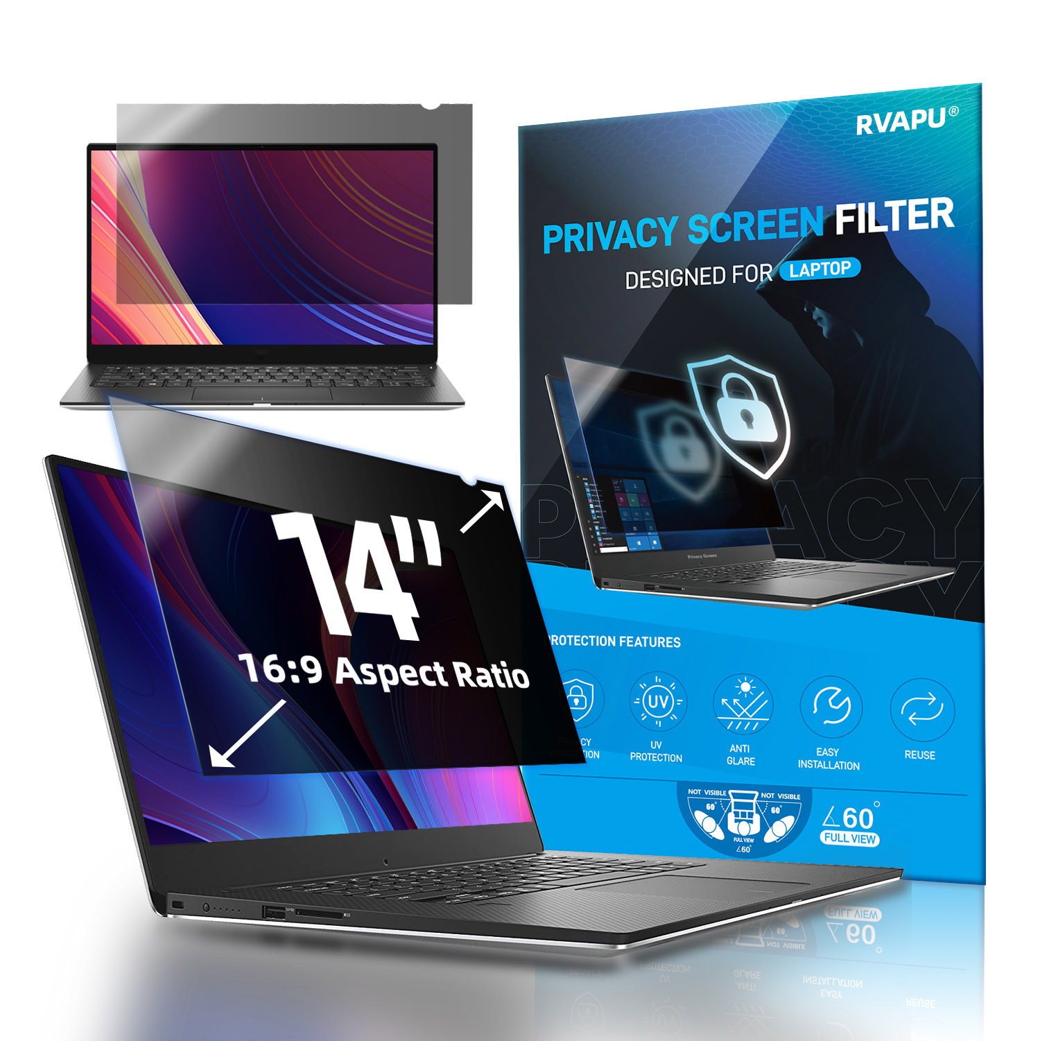 Matte Anti Glare Screen - Для ноутбука 14-дюймовая съемная защитная пленка