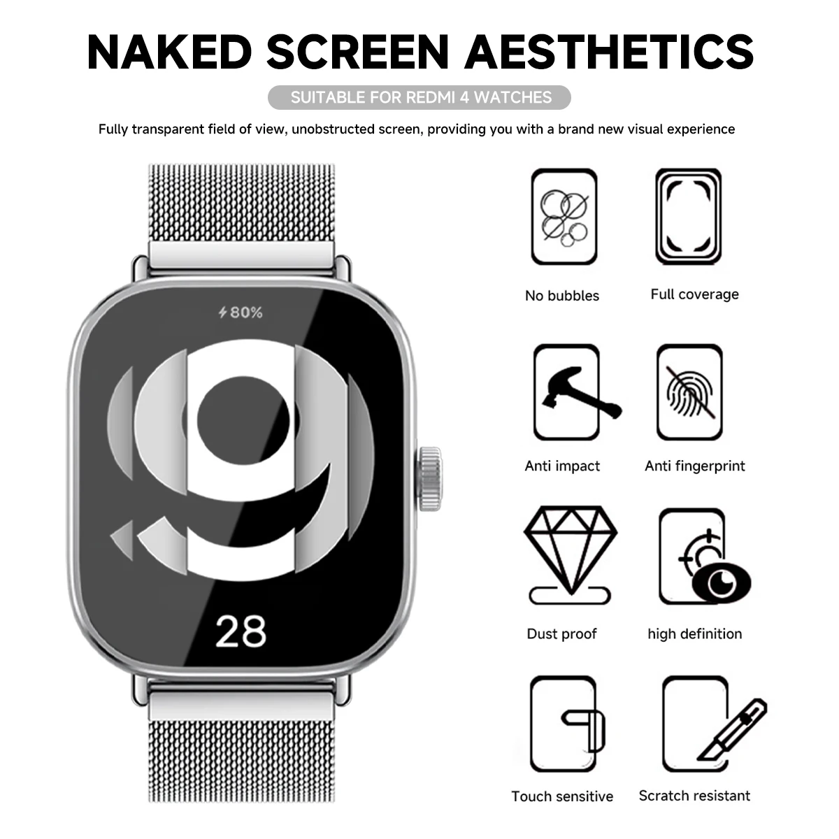 Закаленное стекло для Xiaomi R – обзор и цена Smartwatch Screen Film